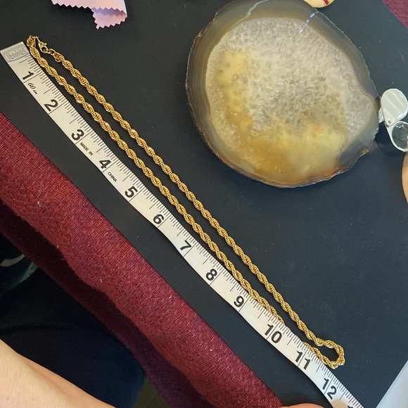 Vintage Monet golden twist necklace Guc 24" - Picture 7 of 8